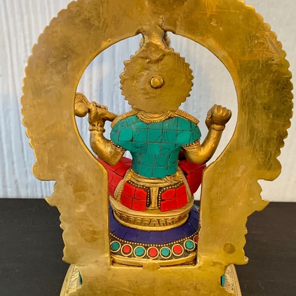 Saraswati Statue & Swan Under Arch Stone Figurine - Picture 4 of 14